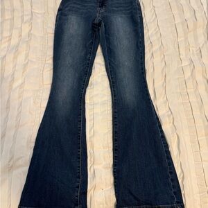 Indigo Flare Wide Leg Jeans